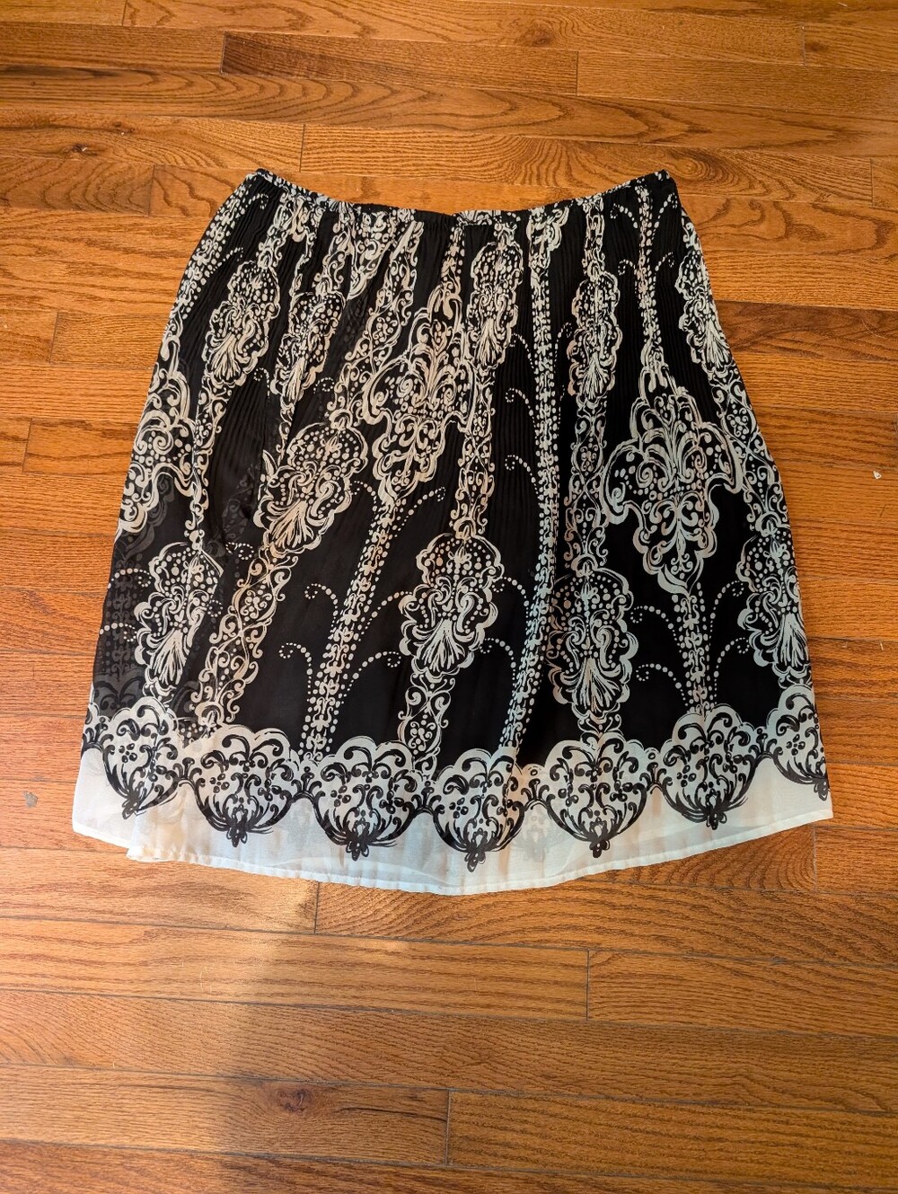 Fashion Bug Black and White Printed Mini Skirt